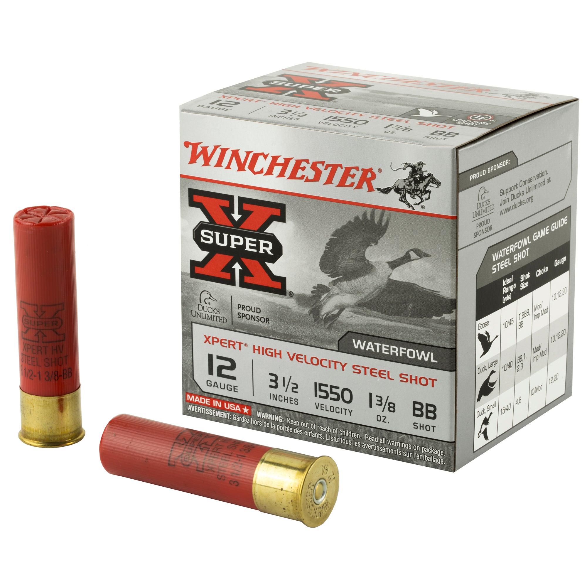 Winchester XPERT STEEL HIgh Velocity 12 Gauge 3.5 in / 3.5 in BB 1-3/8 oz