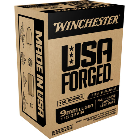 Winchester USA Forged 9mm Luger / Parabellum 115 gr FMJ ammo