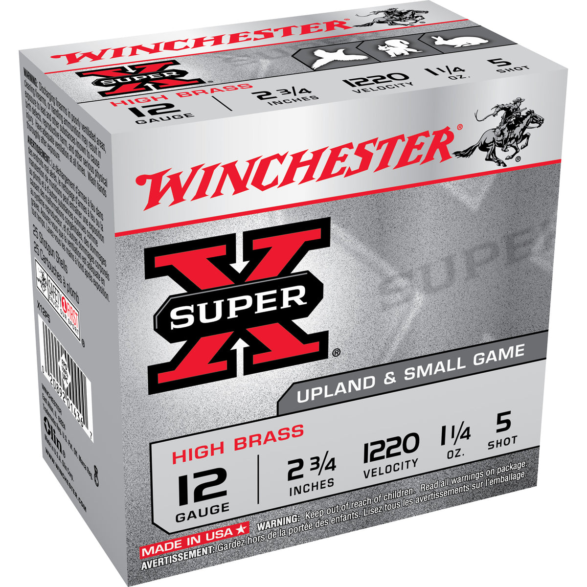 Winchester X12P5 Super X Game Load 12 Gauge 2.75" 1-1/4oz 5 Shot 1220 fps