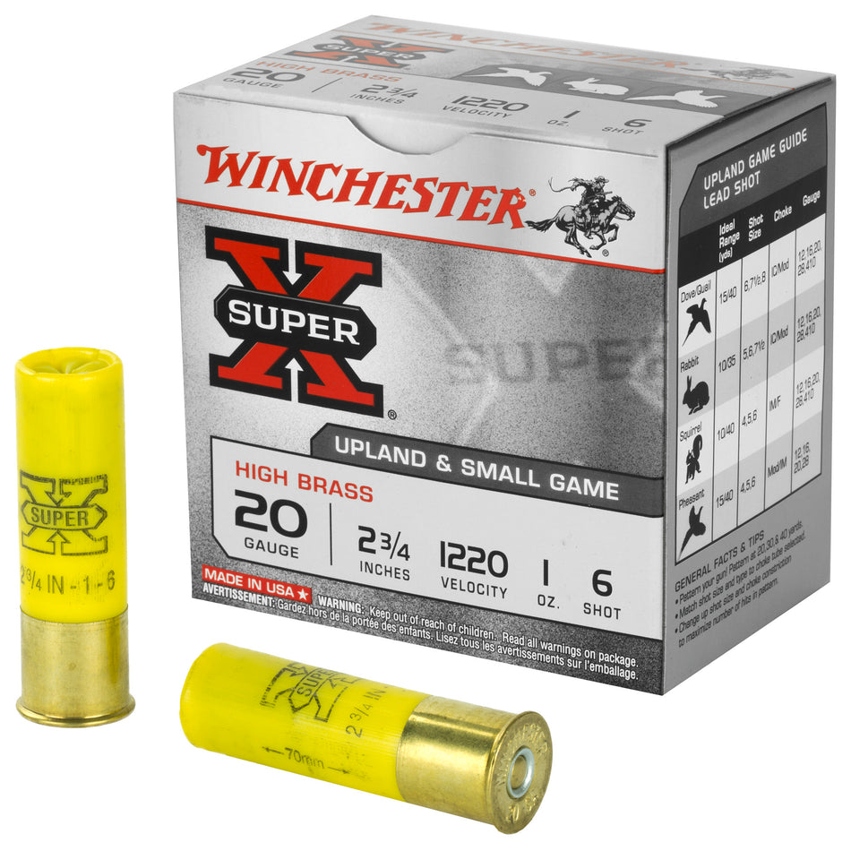 Winchester X206 Super X Heavy Game Load 20 Gauge 2.75" 1oz 6 Shot 1220 fps