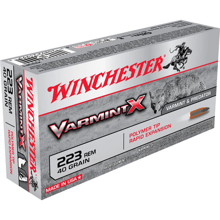 Winchester X223P Varmint X Polymer Tip PT 55 Grain .223 Remington