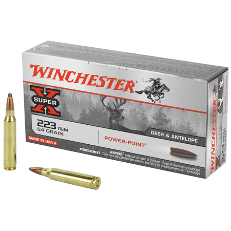 Winchester Super-X .223 Remington 64 gr JSP ammo