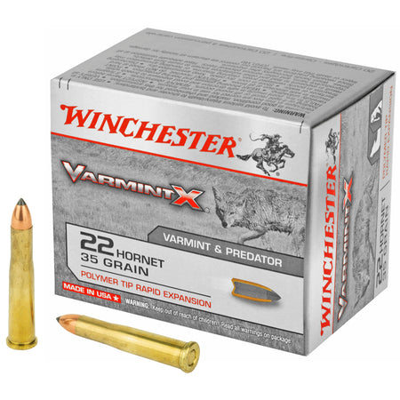 Winchester Varmint X .22 Hornet 35 gr PolyTip ammo