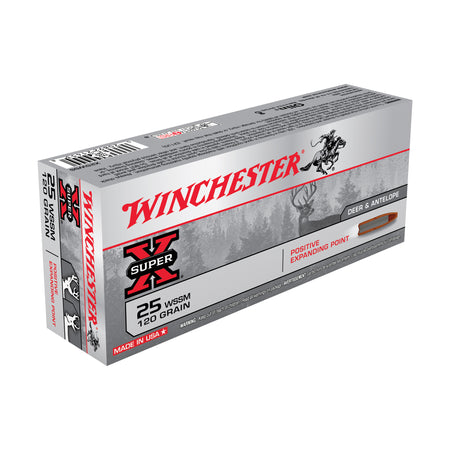 Winchester Super-X .25 WSSM 120 gr JHP ammo