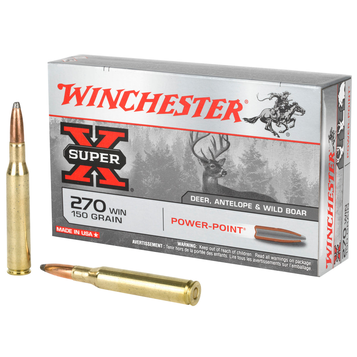 Winchester X2704 Super-X Power-Point  150 Grain .270 Winchester