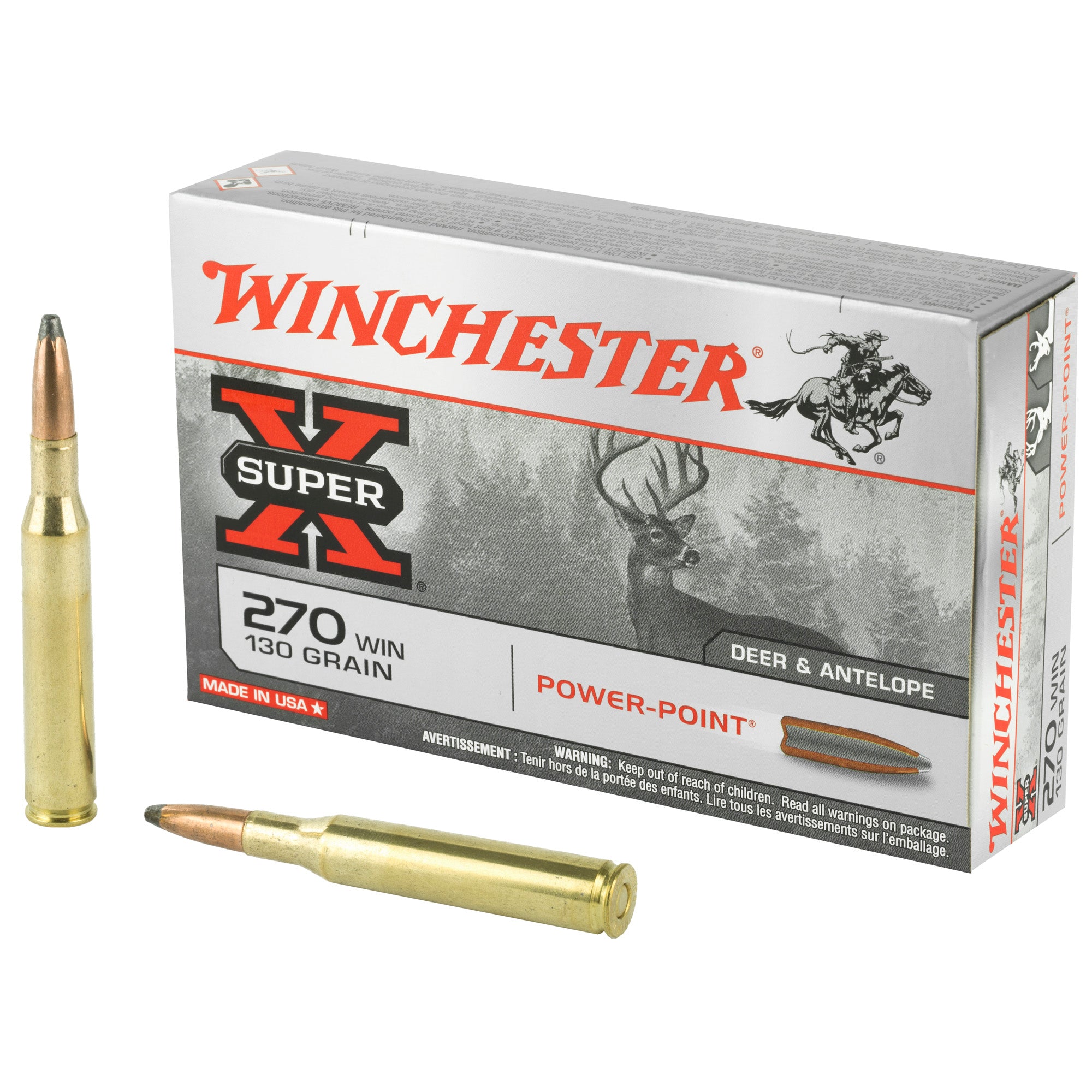 Winchester X2705 Super-X Power-Point  130 Grain .270 Winchester