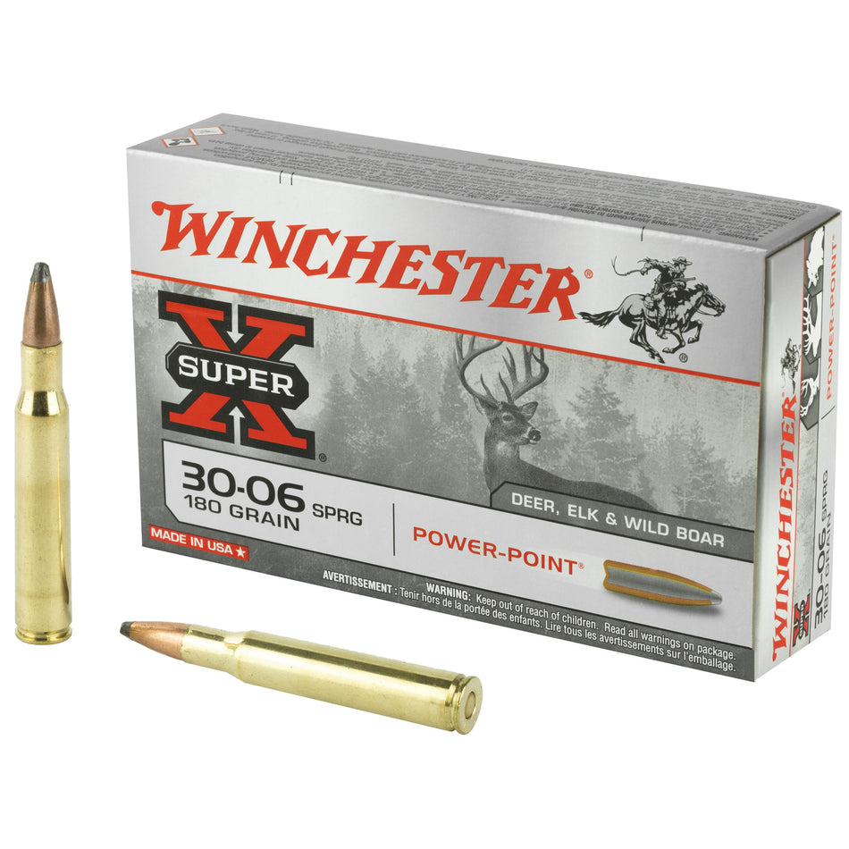 Winchester X30064 Super-X Power-Point Pointed Soft Point PSP 180 Grain .30-06 Springfield