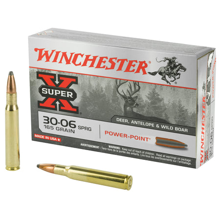 Winchester X30065 Super-X Power-Point Pointed Soft Point PSP 165 Grain .30-06 Springfield