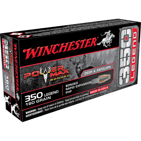 Winchester X3501BP Power Max Bonded Bonded Rapid Expansion PHP  160 Grain .350 Legend