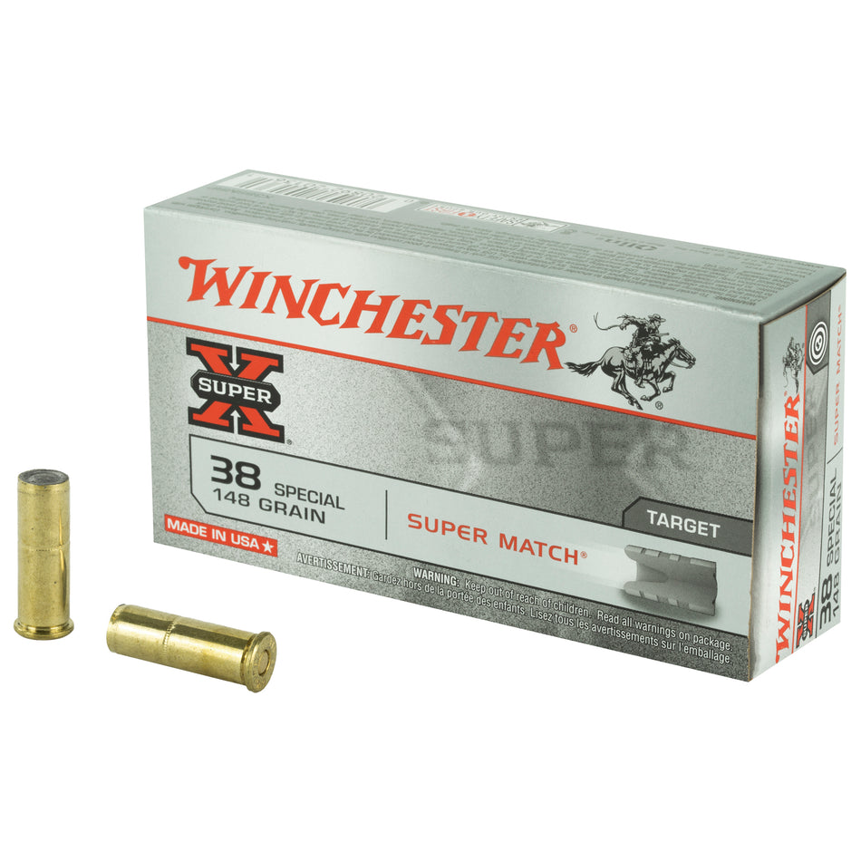 Winchester Super-X .38 Special 148 gr Wadcutter ammo