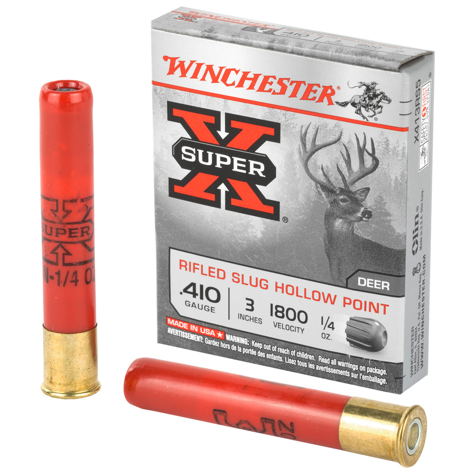 Winchester Super-X Hollow Point Rifled Slug .410 Bore 3 in / 3 in Slug 1/4 oz
