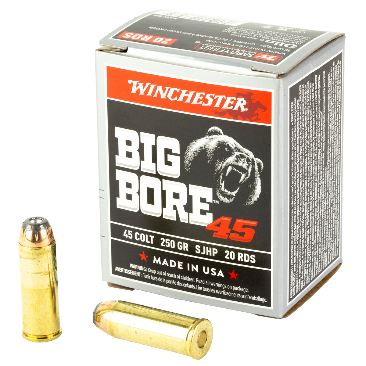 Winchester Bigbore .45 Colt 250 gr Jacketed Soft Point (JSP)