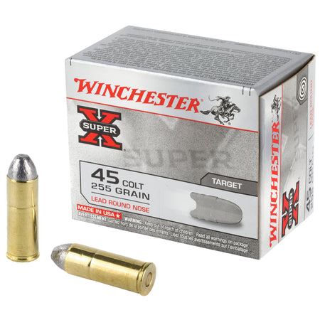 Winchester X45CP2 Super X Lead Round Nose LRN 255 Grain .45 Long Colt