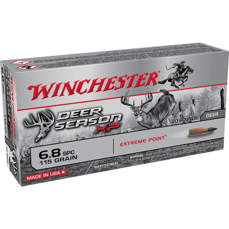 Winchester X68SPCDS Deer Season XP Extreme Point  115 Grain 6.8 Remington SPC