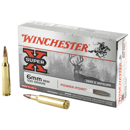 Winchester Super-X 6mm Remington 100 gr JSP ammo