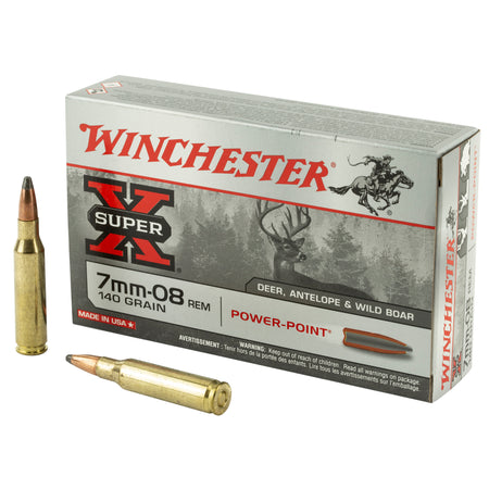 Winchester X708 Super-X Power-Point Pointed Soft Point PSP 140 Grain 7mm-08 Remington