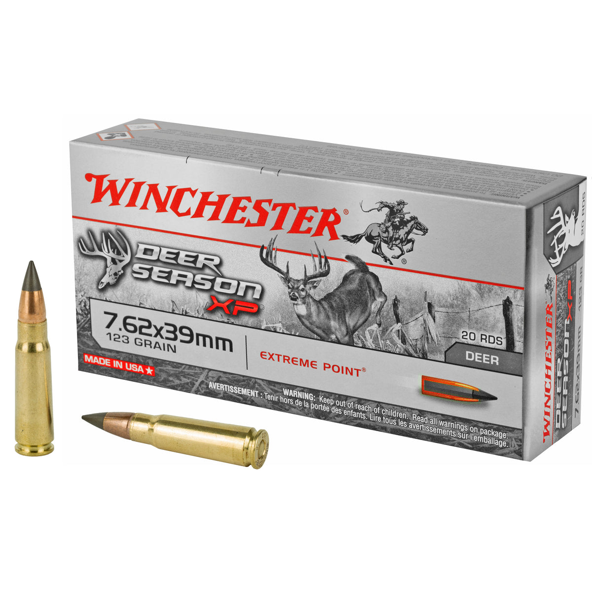Winchester Deer Season XP 7.62x39mm 123 gr PolyTip ammo