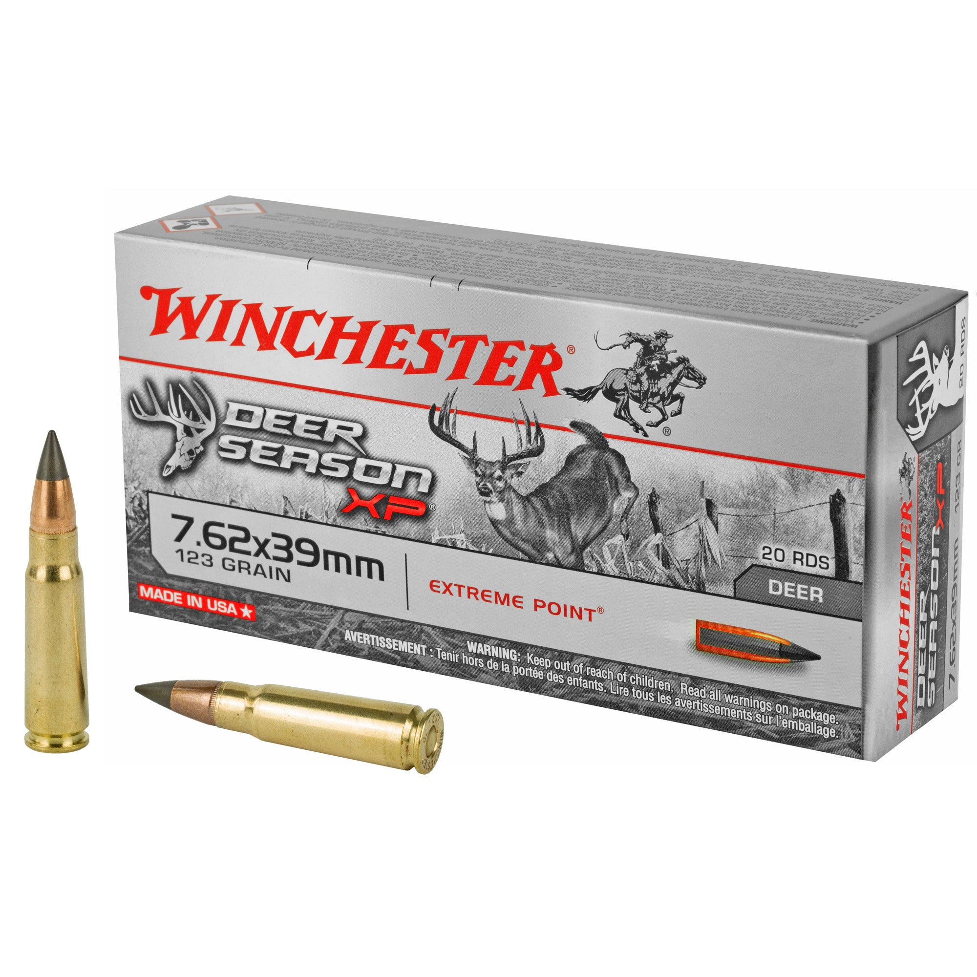 Winchester Deer Season XP 7.62x39mm 123 gr PolyTip ammo