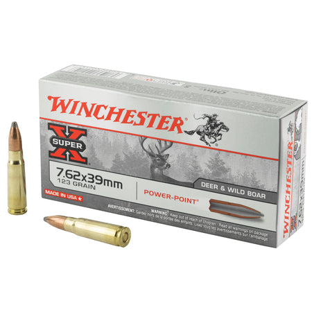 Winchester X76239 Super-X Power-Point  123 Grain 7.62x39mm