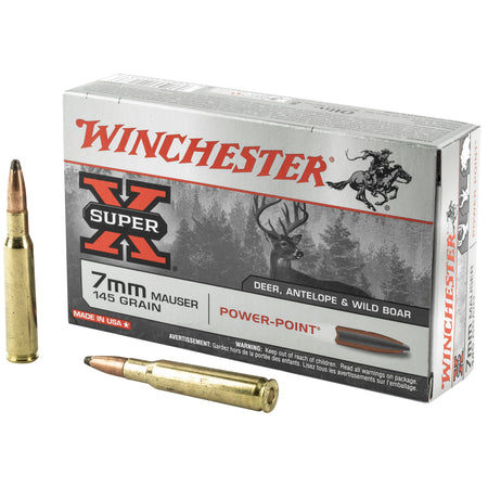 Winchester X7MM1 Super X Power-Point  145 Grain 7mm Mauser