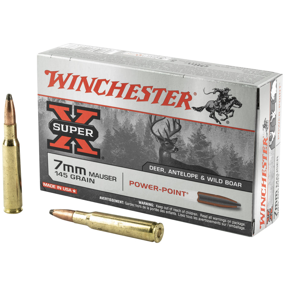 Winchester X7MM1 Super X Power-Point  145 Grain 7mm Mauser