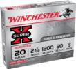 Winchester Super-X 20 Pellets 20 Gauge 2.75 in / 2.75 in #3 Buck 1-1/8 oz