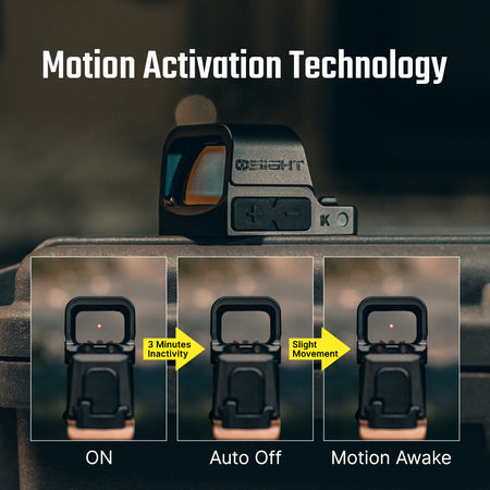 Osight K 6 MOA Red Dot Sight RMSc Footprint Side-Loading Battery Compact