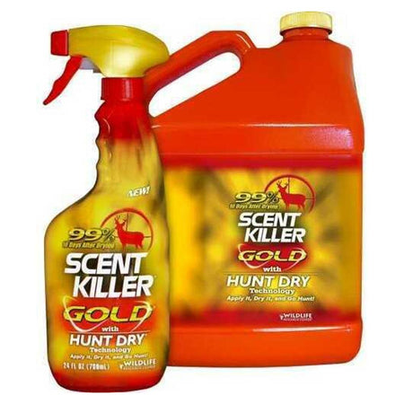 Wildlife Research Scent Killer Gold 24 oz Spray and 1 Gallon Refill Combo