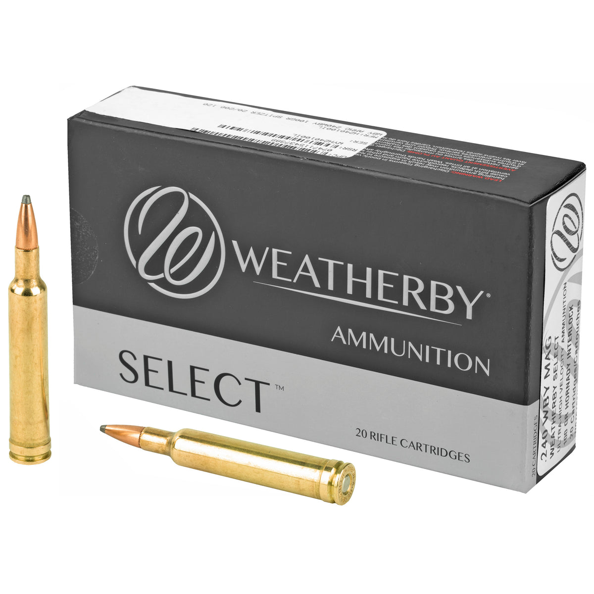 Weatherby H240100IL Select Hornady Interlock  100 Grain .240 Weatherby Mag