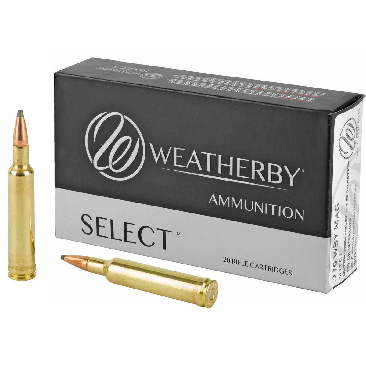 Weatherby H270130IL Select Hornady Interlock  130 Grain .270 Weatherby Mag