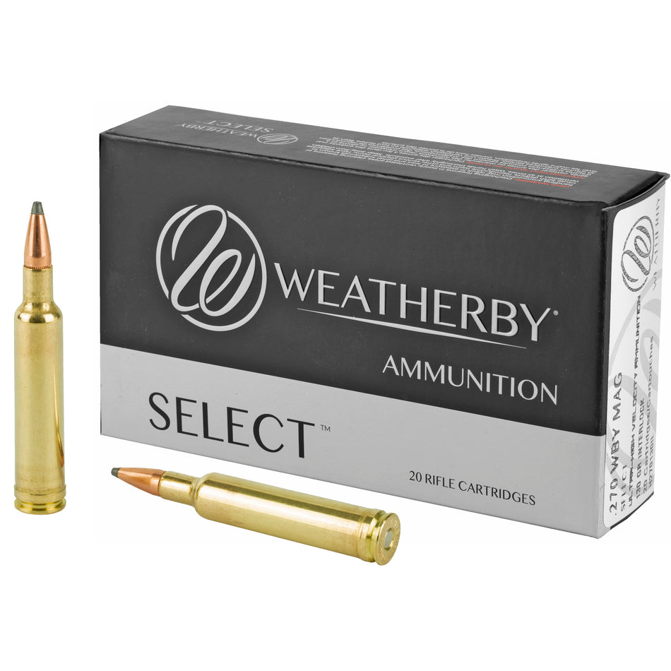 Weatherby H270130IL Select Hornady Interlock  130 Grain .270 Weatherby Mag