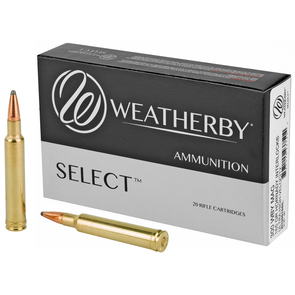 Weatherby H300165IL Select Hornady Interlock  165 Grain .300 Weatherby Mag