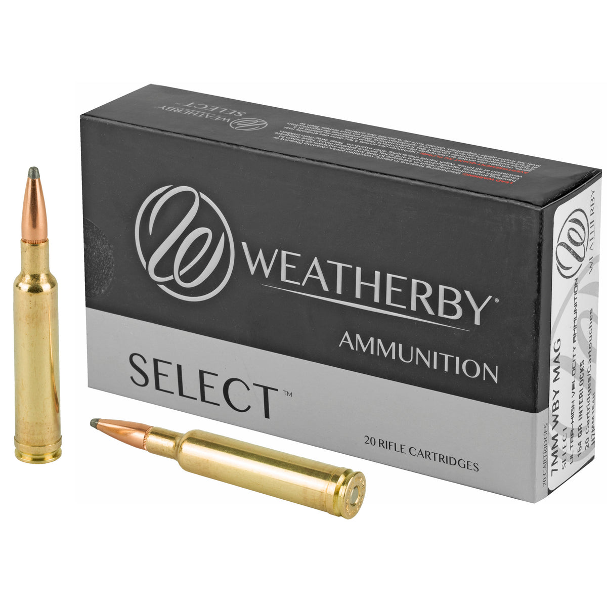 Weatherby H7MM154IL Select Hornady Interlock  154 Grain 7mm Weatherby Mag