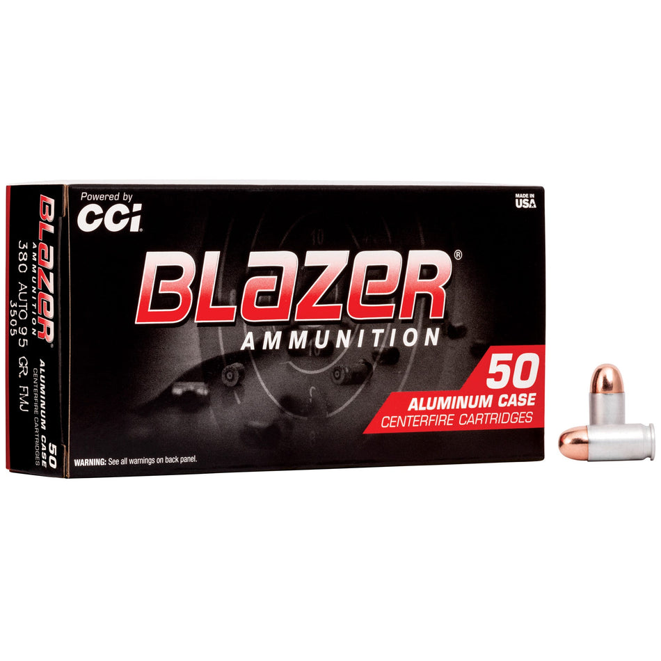 Blazer 3505 Aluminum Total Metal Jacket TMJ 95 Grain .380 ACP/Auto