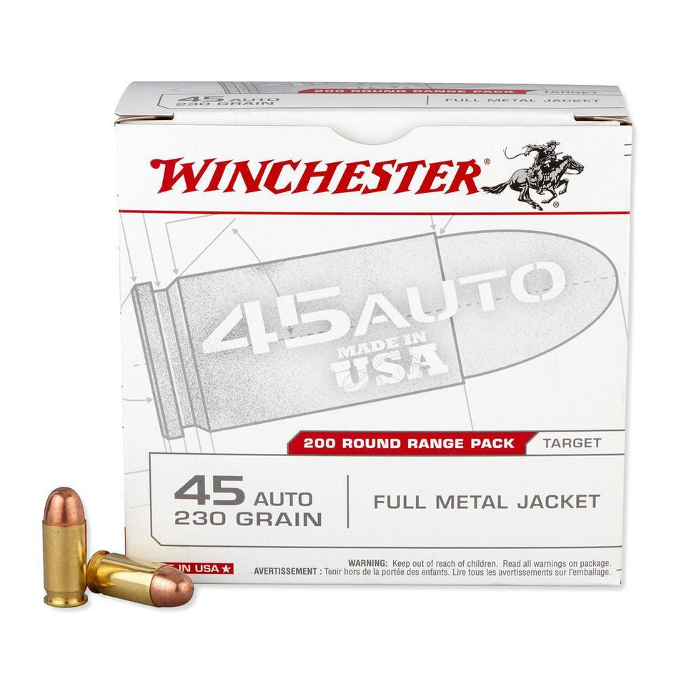 Winchester Ammo USA45W USA 45 ACP 230 gr Full Metal Jacket (FMJ)