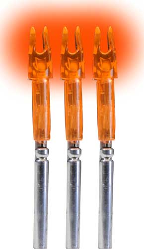 Lumenok X-Series Lighted Nock HD Orange 3-Pack