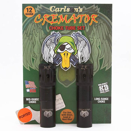 Carlson's Cremator Waterfowl Mid & Long Range Ported Choke Tube 12 Ga Remington Pro Bore 2-Pack