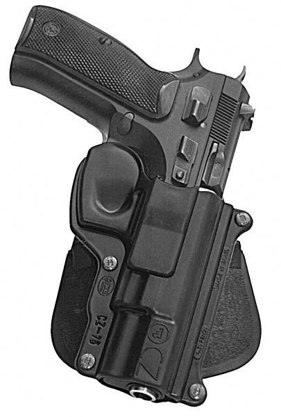 Fobus Standard Paddle Holster for CZ 75D Compact Black Right Hand