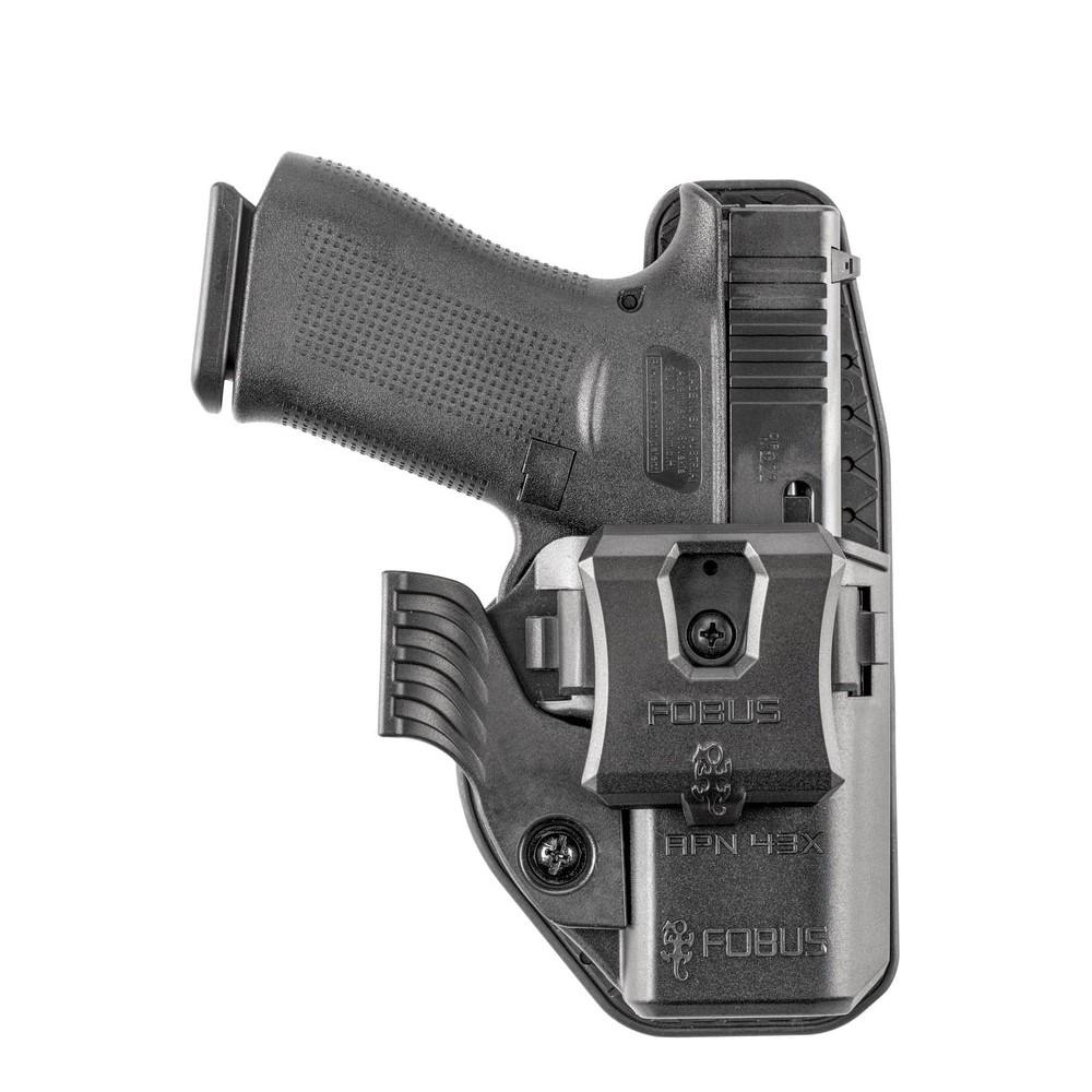 Fobus APN Series OWB Paddle & IWB Clip Holster for Glock 43/43X/43X MOS with SAS Black Ambi