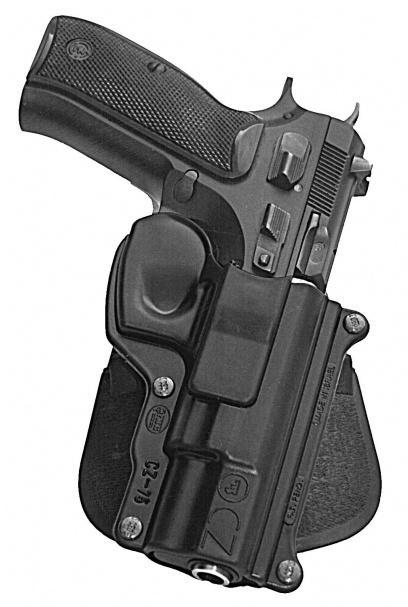Fobus Standard Paddle Holster for CZ 75 9mm Right Hand Black