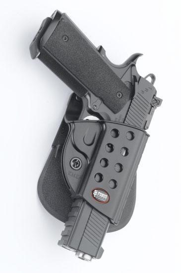 Fobus Evolution Series Paddle Holster for Springfield 1911 with Rail Right Hand Black