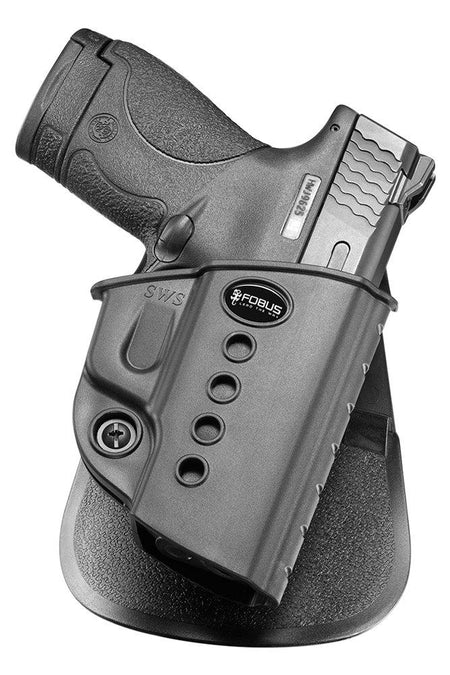 Fobus Evolution Series Retention Paddle Holster for Walther PPS & M&P Shield M2.0 9mm/.40 Black RH