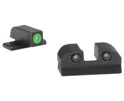 XS Sights XRAY3 Day/Night Tritium Sight Set No. 6 Green Front No. 8 Rear Round Notch