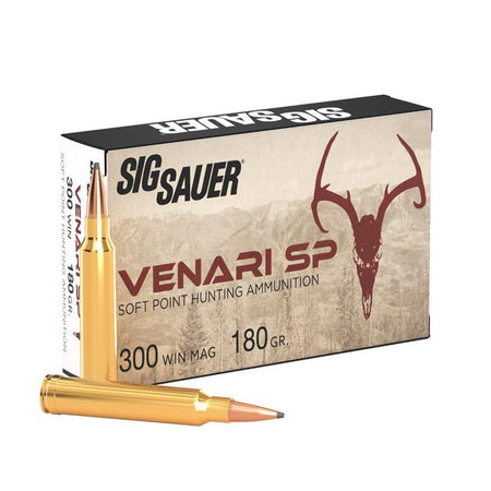 Sig Sauer V300WMSP18020 Venari Soft Point SP 180 Grain .300 Winchester Mag