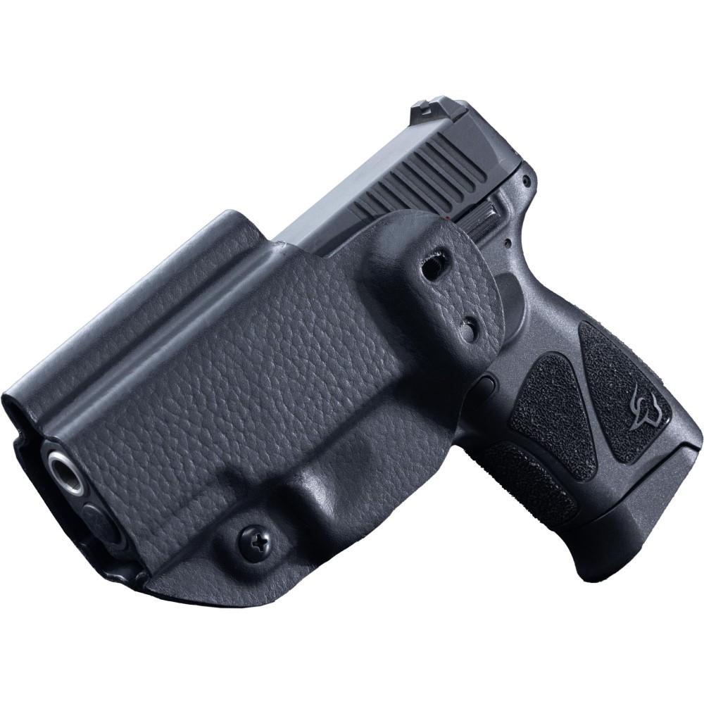 Mission First Tactical Leather Hybrid IWB/OWB Holster for Taurus PT111/G2/G2C/G2S/G3c Ambidextrous Black
