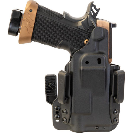 Mission First Tactical Pro IWB Holster for 2011 4.25" with TLR7, Kydex, Black, Ambidextrous H5-211-4-WL-7