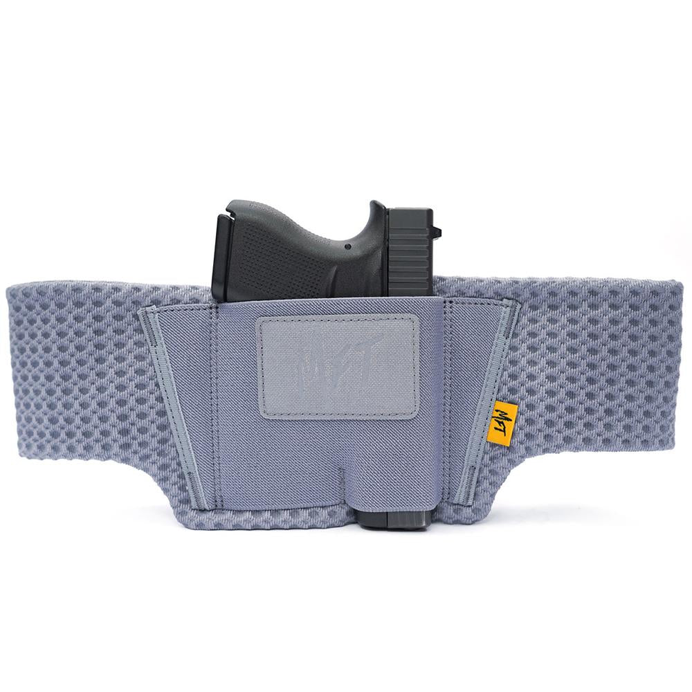 Mission First Tactical Belly Band Ultra Lite IWB Holster, Universal Fit, Ambidextrous, Dove Gray H6-BB-3-DG