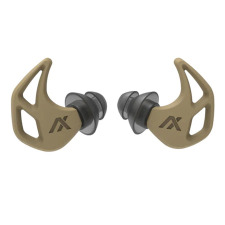 Axil X20 Passive Hearing Protection Ear Plugs 17-24dB Desert Tan