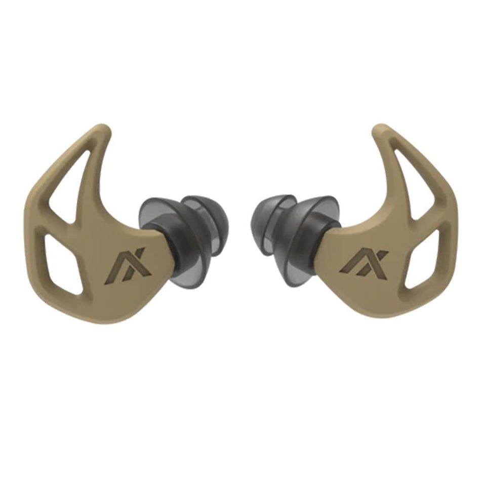 Axil X20 Passive Hearing Protection Ear Plugs 17-24dB Desert Tan