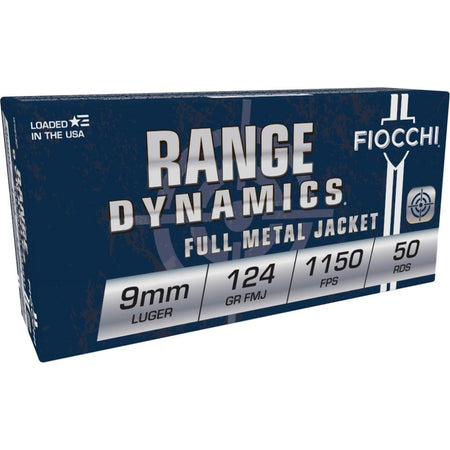 Fiocchi Range Dynamics 9mm Luger / Parabellum 124 Gr FMJ